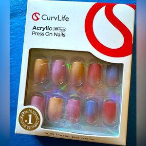 CurvLife Ombré Multicolored Nails